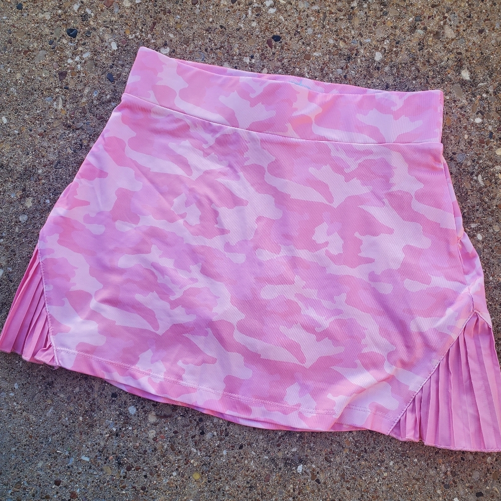 Garb Tessa Pink Camo Skort Skirt Girls L 9-10 UPF 50+ New